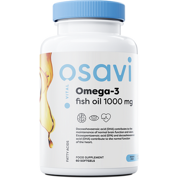 Omega-3 Fish Oil 1000mg (Lemon) - 60 softgels