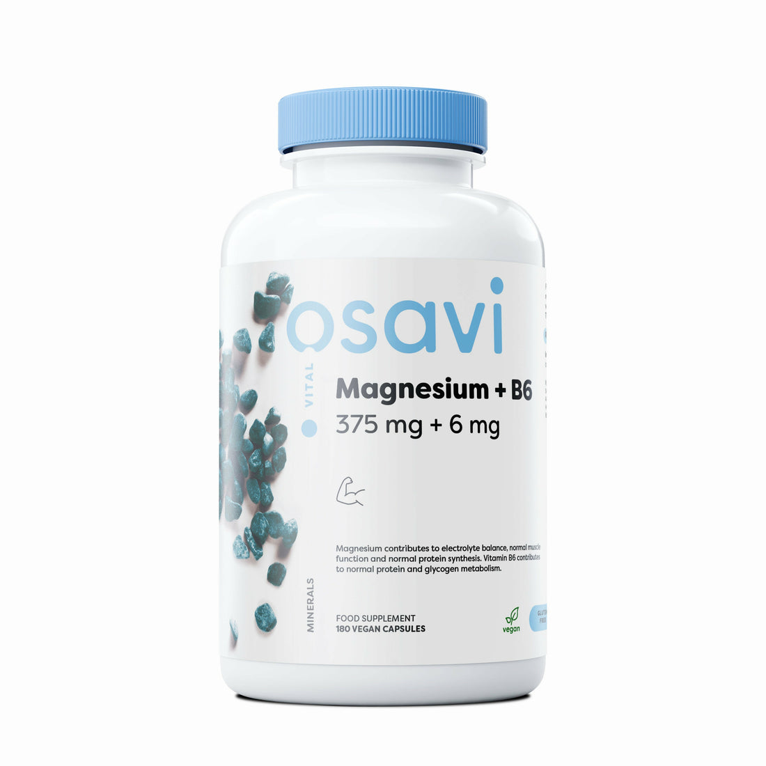 Magnesium + Vitamin B6 180 vegan Caps