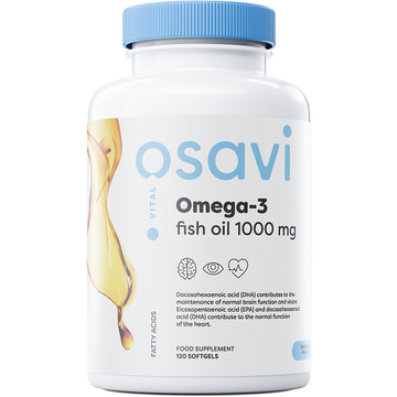 Omega-3 Fish Oil 1000mg (Lemon) - 120 softgels